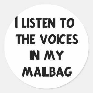 Funny Mail Carrier T - Shirt und Geschenke Runder Aufkleber