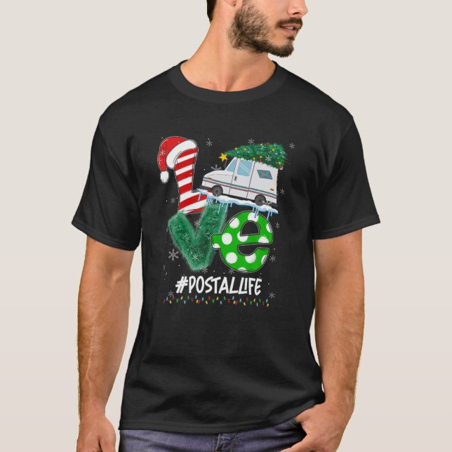 Funny Mailman Postal Life Truck Mail Carrier Chris T-Shirt (Vorderseite)