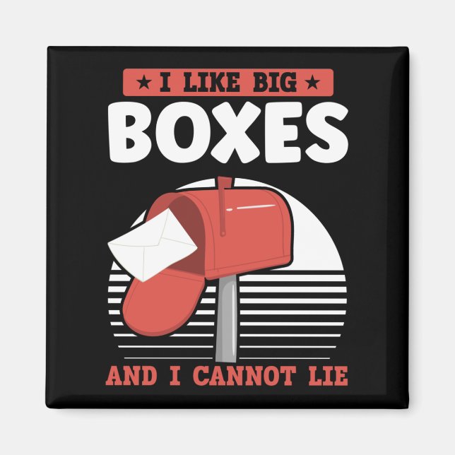 Funny Mailman Postal Worker Mail Carrier Magnet (Vorne)