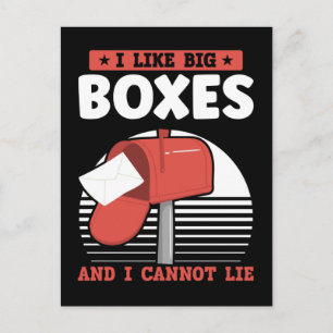 Funny Mailman Postal Worker Mail Carrier Postkarte