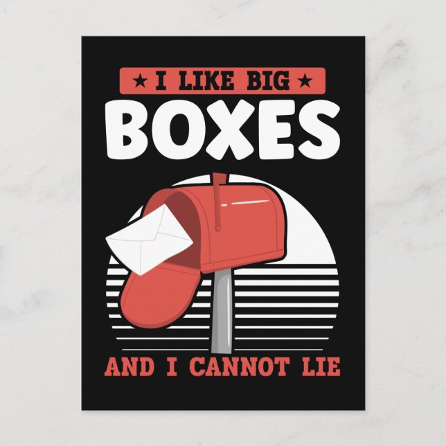 Funny Mailman Postal Worker Mail Carrier Postkarte (Vorderseite)