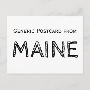 Funny Maine Postkarte