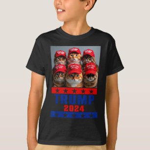 Funny Make Cats Rette wieder Trump US-Präsident El T-Shirt