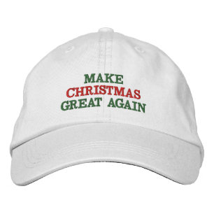 Funny Make Christmas Great Again Hats Bestickte Baseballkappe