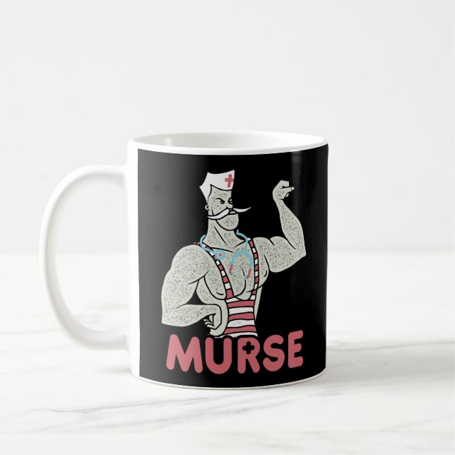 Funny Male Nurse Murse Kaffeetasse (Links)