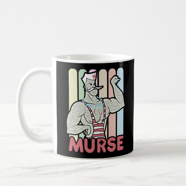 Funny Male Nurse Murse Kaffeetasse (Links)