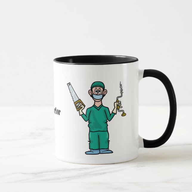Funny Male Surgeon Coffee Tasse (Rechts)