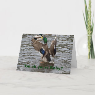 Funny Mallard Duck Birthday Card Karte
