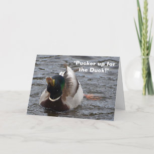 Funny Mallard Duck Birthday Card Karte