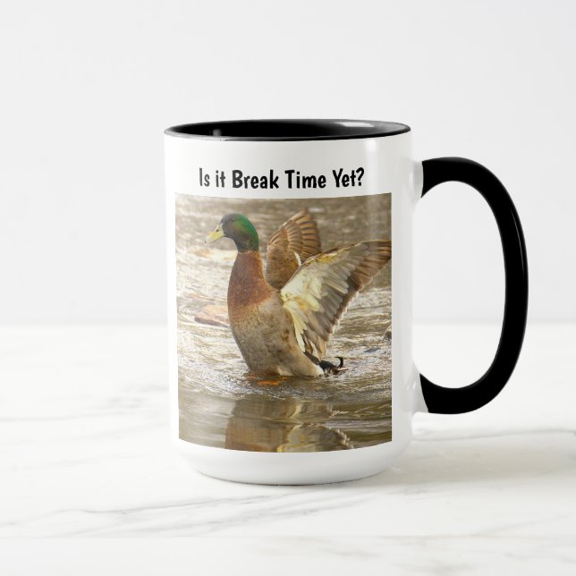 Funny Mallard Duck Mug Tasse (Rechts)