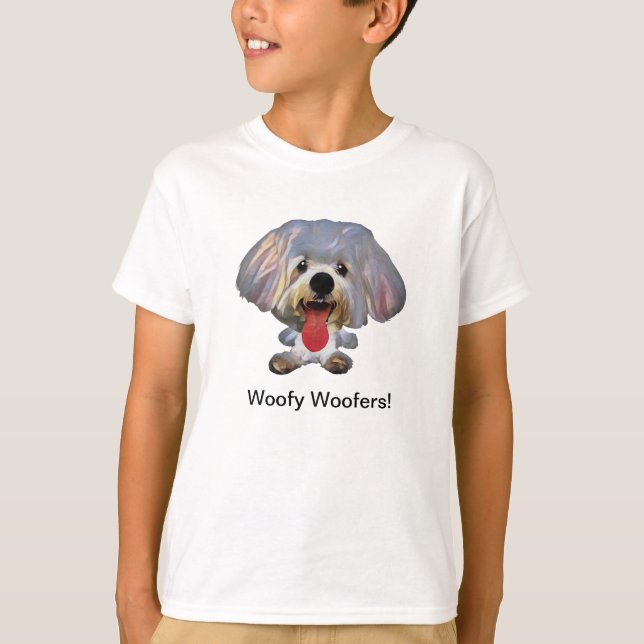 Funny Maltese Dog Boys T - Shirt (Vorderseite)