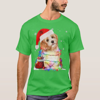 Funny Maltese Dog Tree Weihnachtsbeleuchtung Xmas  T-Shirt