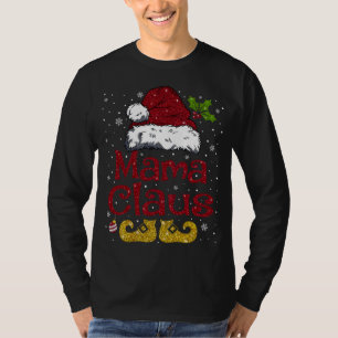 Funny Mama Claus Matching Familie Weihnachten Weih T-Shirt