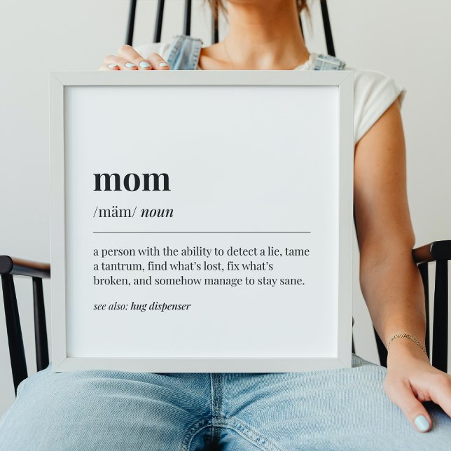 Funny Mama Definition Poster (Von Creator hochgeladen)