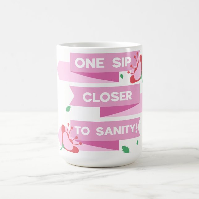 Funny Mama Geschenk ein Sift Naher zu Sanity Sarca Kaffeetasse (Mittel)