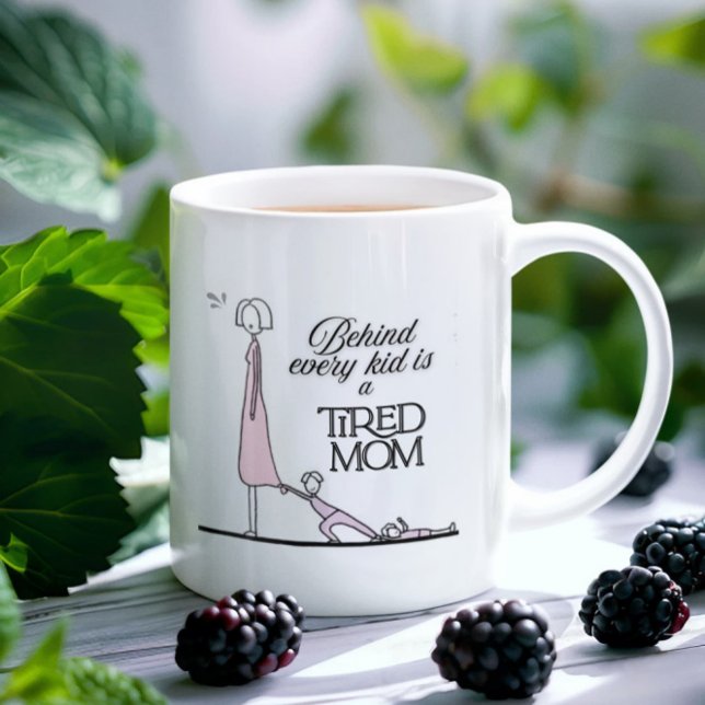 Funny Mama Geschenke Zitat - Müde Mama Leben Kaffeetasse (Von Creator hochgeladen)