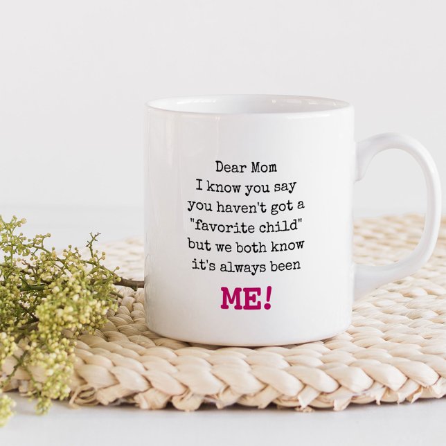 Funny Mama Lieblings-Kinderschriftstellerin Typogr Kaffeetasse (Von Creator hochgeladen)