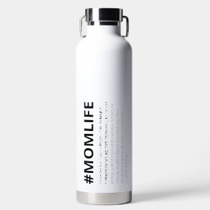 Funny Mama Life Hashtag Große Trinkflasche