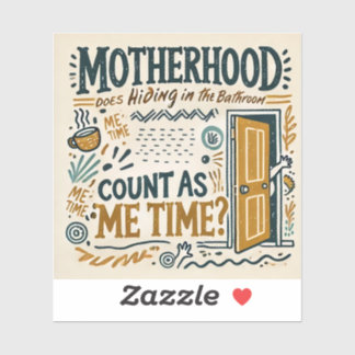 Funny Mama Magnet - Mutterschaft: Im Bad verstecke Aufkleber