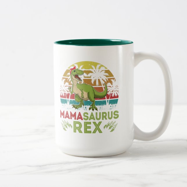 Funny Mama Saurus Rex Tasse für Mama (Rechts)
