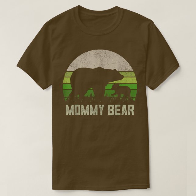 Funny Mama Shirts von Son Daughter, Cub Momme Bär (Design vorne)
