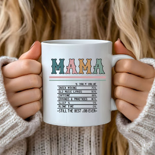 Funny Mama täglich Wert Mama Muttertagsgeschenke Kaffeetasse