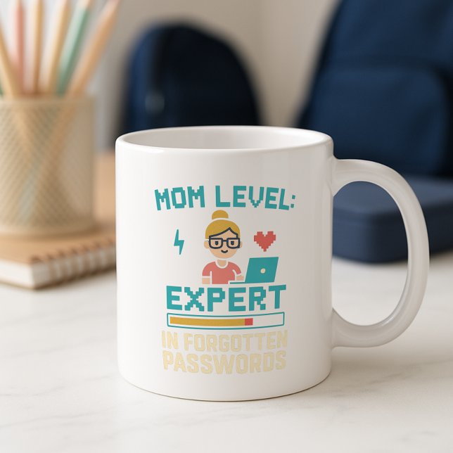 Funny Mama Tasse; Experte für vergessene Passwörte Kaffeetasse (Von Creator hochgeladen)