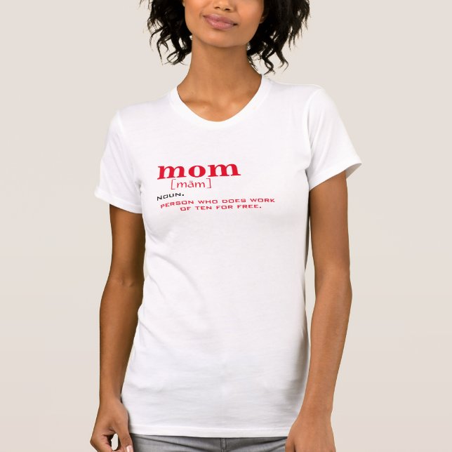Funny Mama TShirt - Sarcastic Dictionary Definitio (Vorderseite)