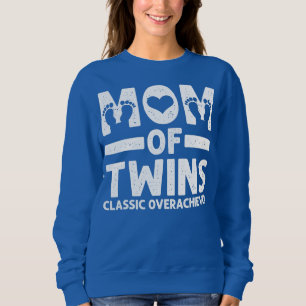 Funny Mama Twins Classic Übererfüller Cool Twin Sweatshirt