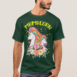 Funny Mamacorn Mama Unicorn Liebe Mütter Tag T-Shirt