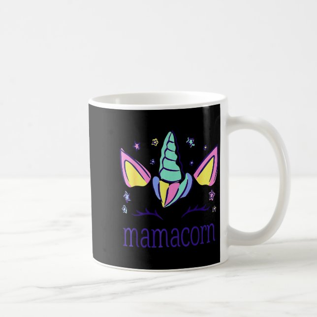 Funny Mamacorn Unicorn Costume Mom Mother's Day  Kaffeetasse (Rechts)