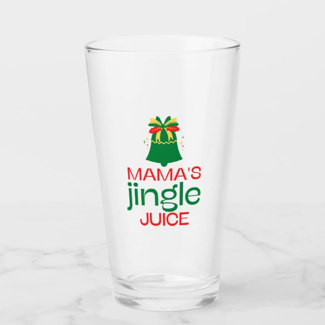 Funny Mamas Jingle Juice Glass Cup Glas (Vorderseite)