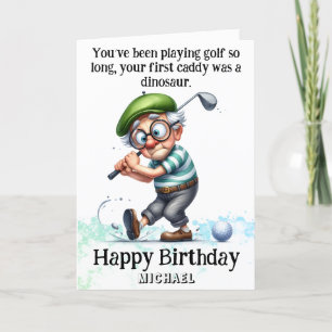 *~* Funny Man AP94 Älteste Golfer Geburtstagskarte Dankeskarte