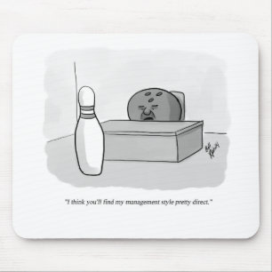 Funny Management und Leadership Cartoon Spaß Mousepad