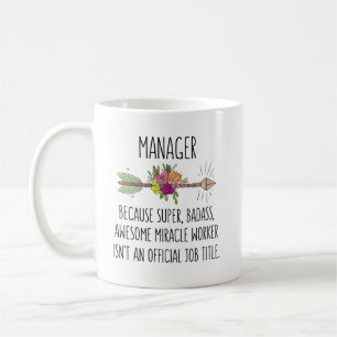 Funny Manager New Future Boss Geschenk Idee Kaffeetasse