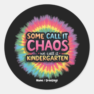 Funny "Manche nennen es Chaos, wir nennen es Kinde Runder Aufkleber