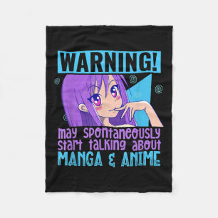 Funny Manga Anime Lover Otaku Weeb Zitat Anime Gir Fleecedecke
