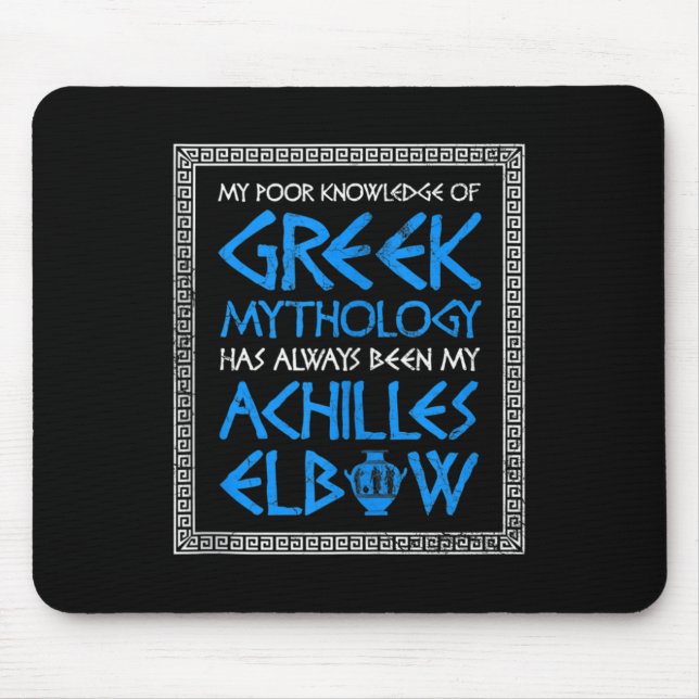 Funny mangels Wissen griechische Mythologie Achill Mousepad (Vorne)