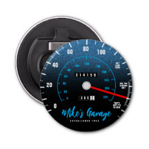 Funny Manly Car Odometer Speedometer Blauer Glitze