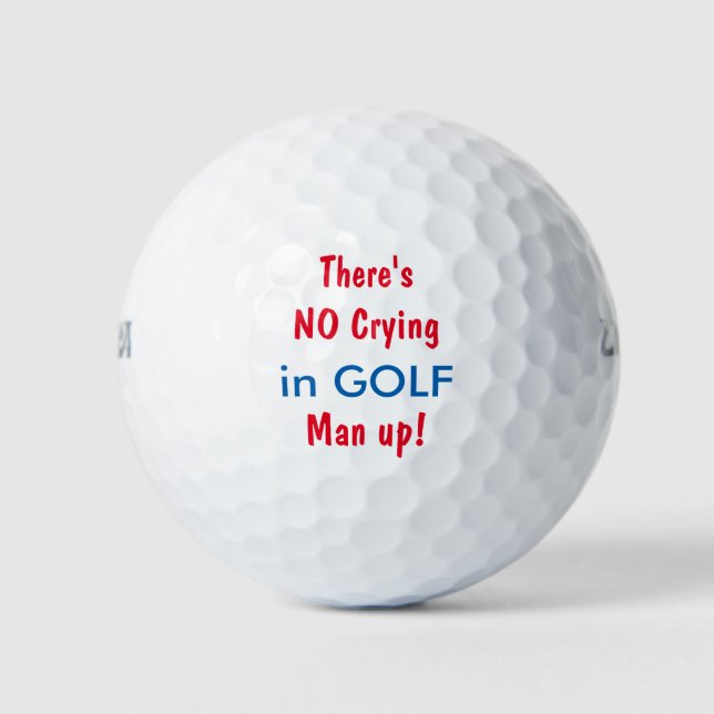 Funny Manly Theme Golfball (Vorderseite)