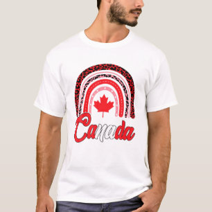 Funny Maple Leaf Rainbow Kanada Flagge Kanadischer T-Shirt