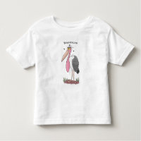 Funny marabou Storch Cartoon