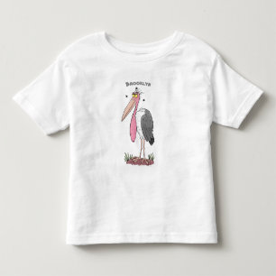 Funny marabou Storch Cartoon Kleinkind T-shirt