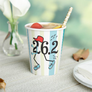 Funny Marathon 26.2 © Runner Paper Cups Pappbecher
