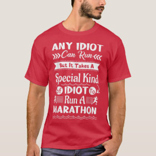 Funny Marathon Art for Men Marathoner Runnin T-Shirt