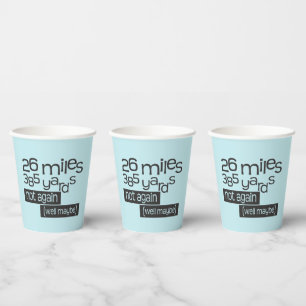 Funny Marathon Runner 26 Meilen 385 Yards Papier C Pappbecher
