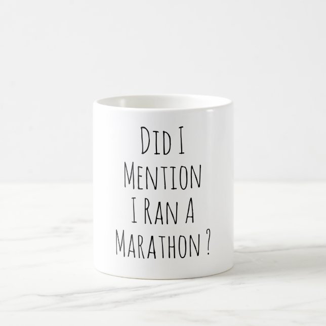Funny Marathon Runner Marathoner Running Joke Kaffeetasse (Mittel)