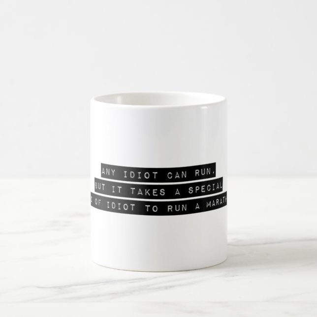 Funny Marathon Runner Quote Geschenk Kaffeetasse (Mittel)