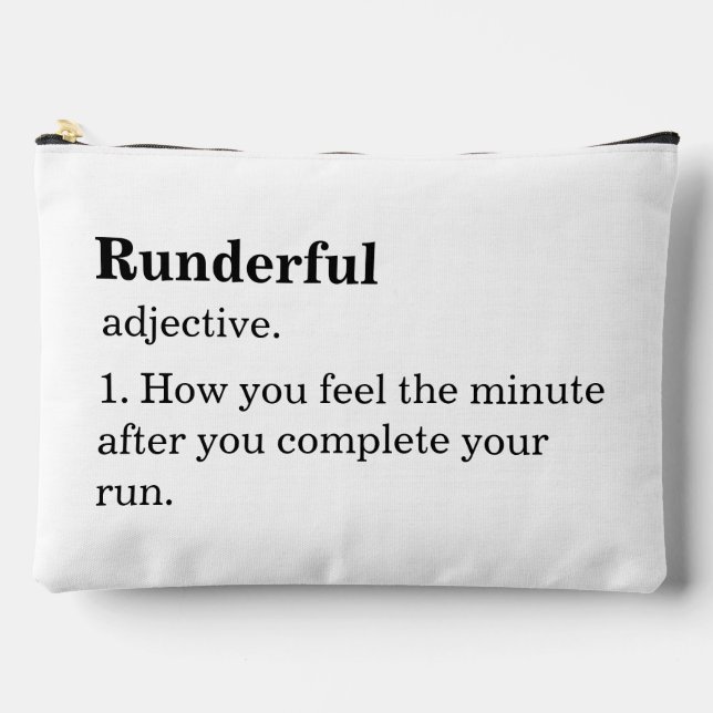 Funny Marathon Runner Sport für sie Zubehörtasche (Vorderseite)