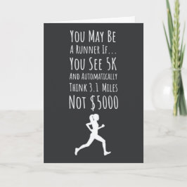 Funny Marathon Running Cards Spaß Fitness Runner Karte